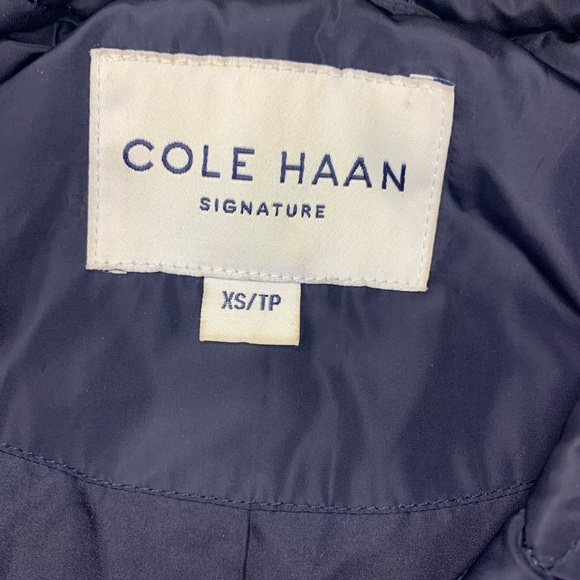 Cole Haan navy blue quilted jacket - Picture 3 of 3